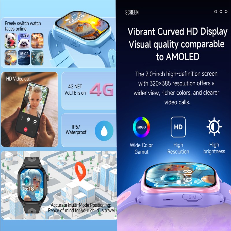 Smartwatch 4G per Bambini con  - Smartwatch Watches For Kids recensione e prezzo