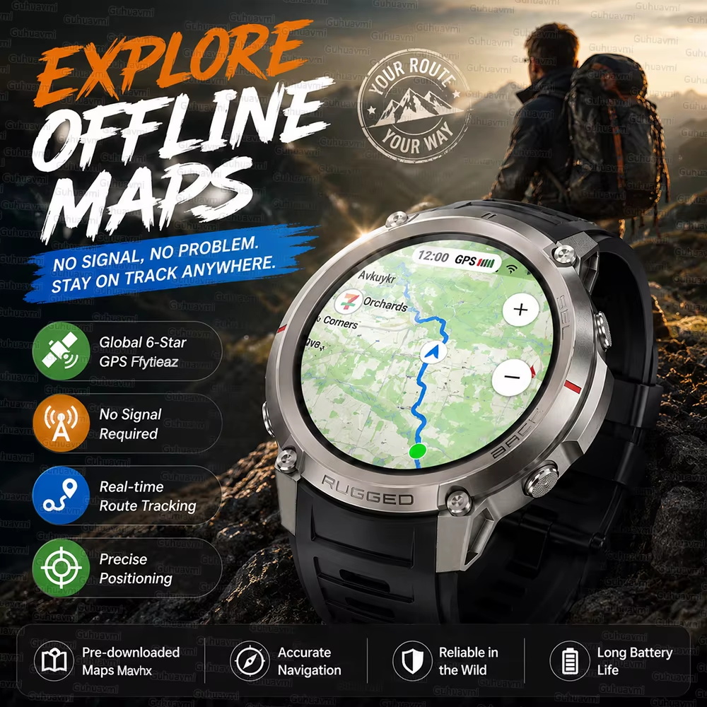 TANK Nuovo Smartwatch GPS Tatt - Altimeter Compass Watch recensione e prezzo