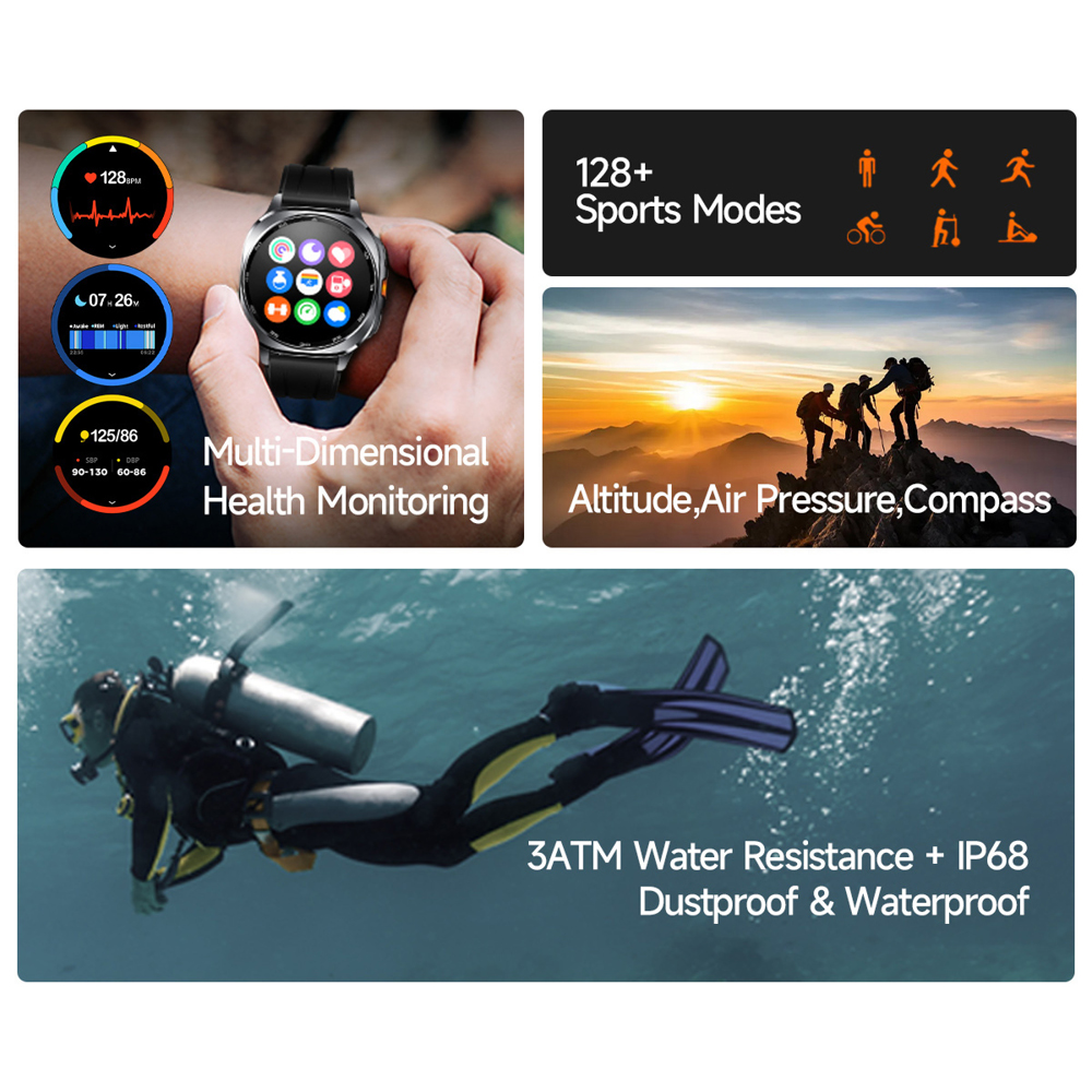 TS400 2025 Nuovo Smartwatch Am - Altimeter Compass Watch recensione e prezzo
