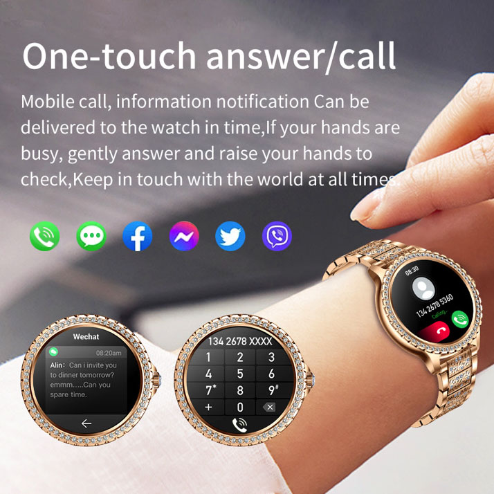696 Nuovo Blue Tooth Call Orol - Watches Ladies Smartwatch recensione e prezzo